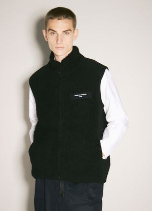 Comme des Garçons Homme ウールブレンドベスト ブラック cdh0158010