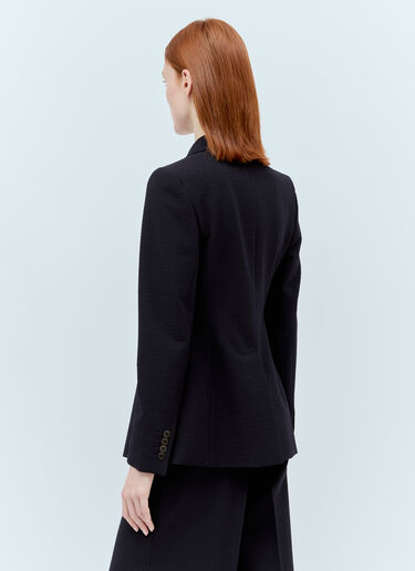 Max Mara Wool-Blend Double-Breasted Blazer Navy max0255021