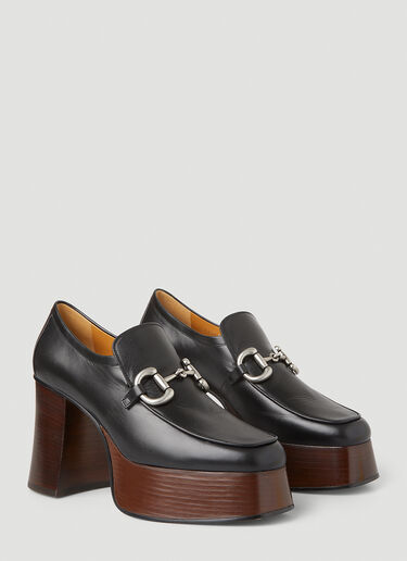 Gucci Horsebit Platform Loafers Black guc0251076