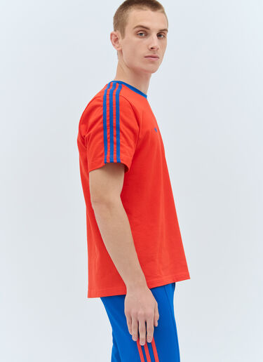 adidas by Wales Bonner 徽标刺绣 T 恤 红色 awb0357014