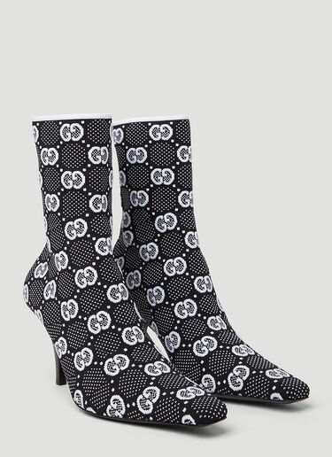 GG Knit Boots Gucci GG Knit Boots Black guc0251083