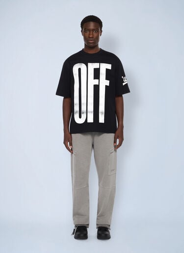 Off-White Big Off Diagonal Skate Logo T-Shirt Black ofw0162010