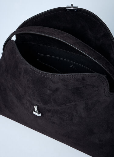 T-Lock 麂皮手提包 TOTEME T-Lock 麂皮手提包 棕色 tot0261015