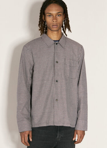 Our Legacy Box Linen Shirt Blue our0157010