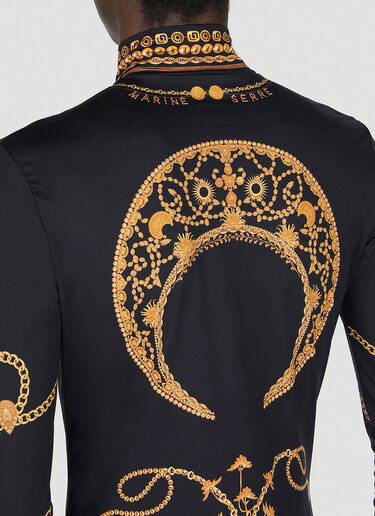 Graphic Print Second Skin Top Marine Serre Graphic Print Second Skin Top Black mrs0152013