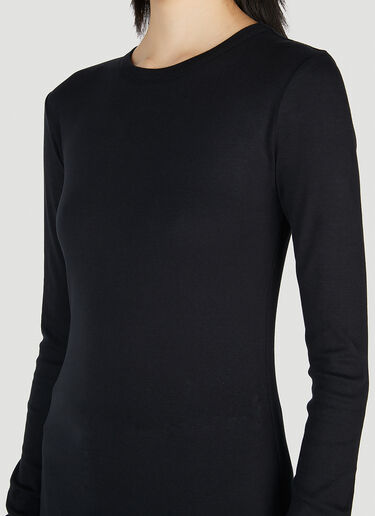 Ann Demeulemeester Fanie Long Sleeve Top Black ann0252007