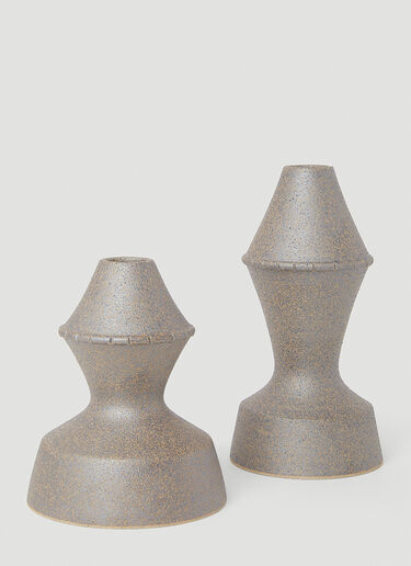 Marloe Marloe Set of Two Amal Candle Holder Brown rlo0353008