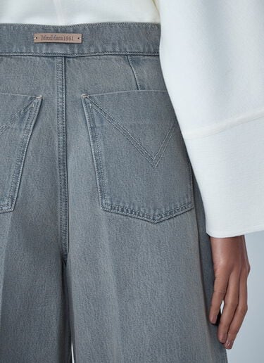 Max Mara Wide-Leg Denim Jeans Grey max0263029