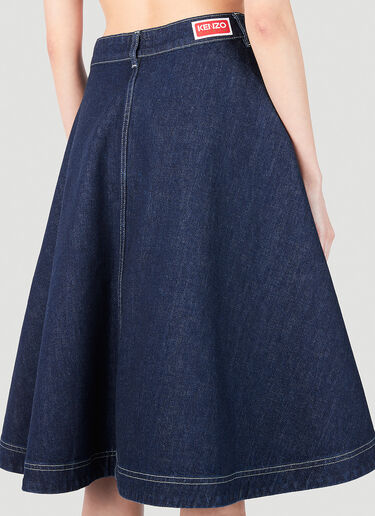 Kenzo Denim Circle Skirt Blue knz0252032