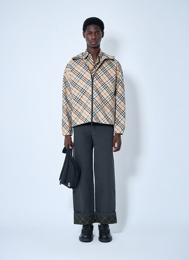 Burberry 체크 집업 후드 재킷  베이지 bur0159048