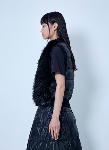 LN-CC® - Moncler: Wool Down Gilet - Black Moncler Wool Down Gilet Black mon0266015