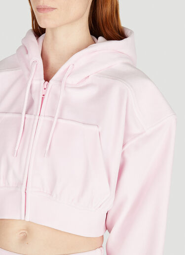 Alexander Wang Cropped Hooded Sweatshirt Pink awg0251011