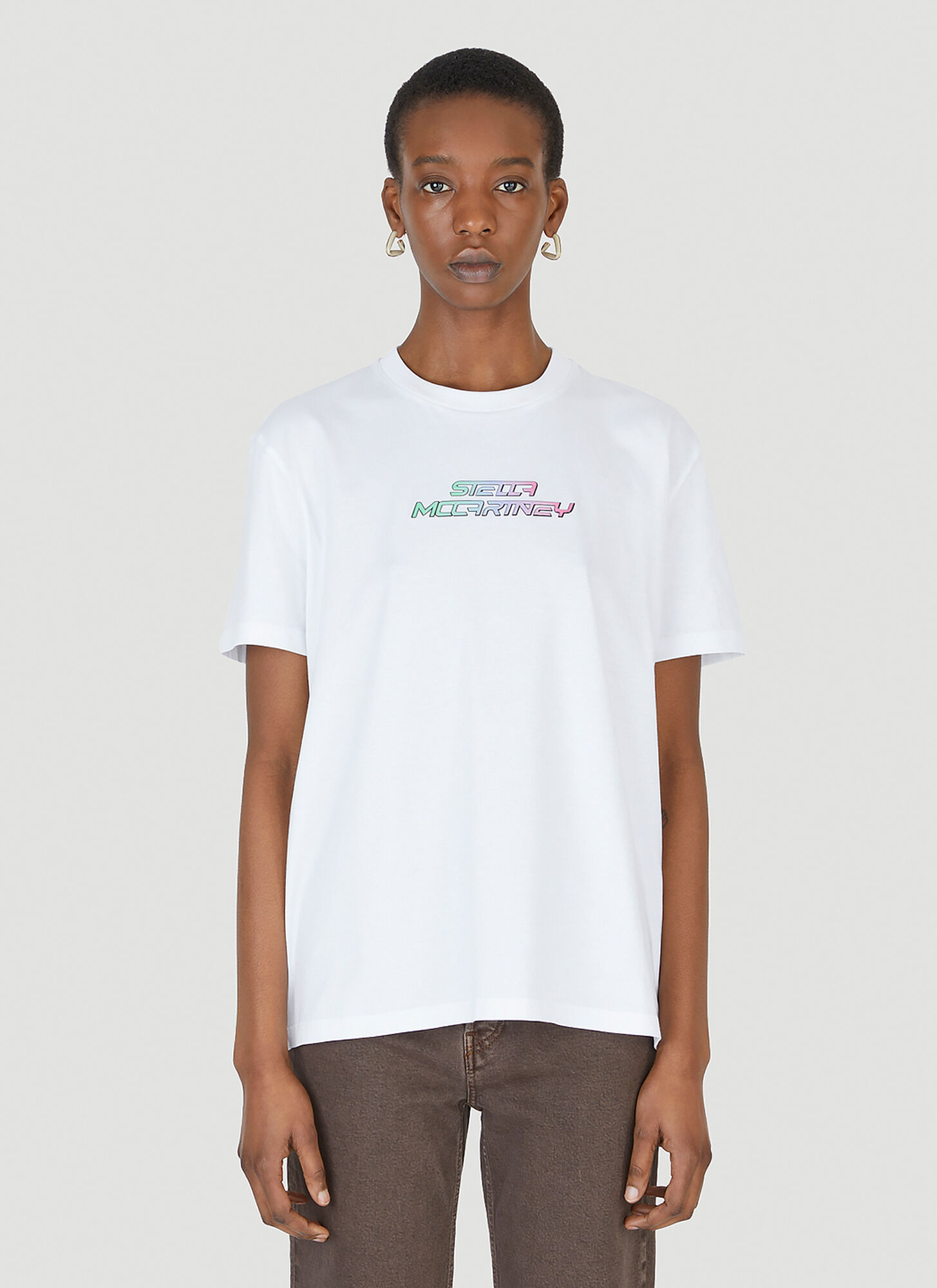 Stella Mccartney High Frequency Gel Logo T-shirt Female White