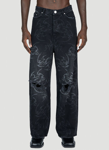 Han Kjøbenhavn Laser Tribal Jeans Black han0153007