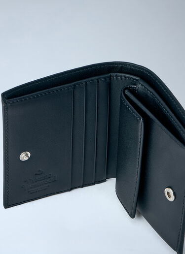 Vivienne Westwood Logo Plaque Billfold Wallet Black vvw0263017