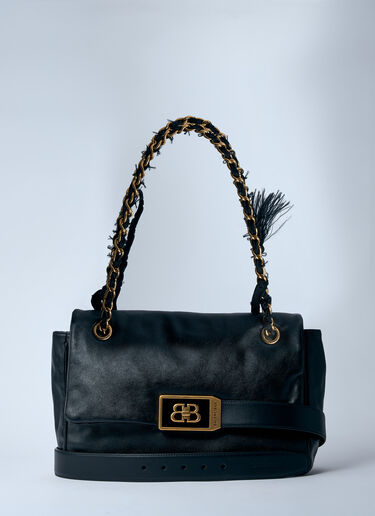 Balenciaga Modu Flap Shoulder Bag Black bal0259021