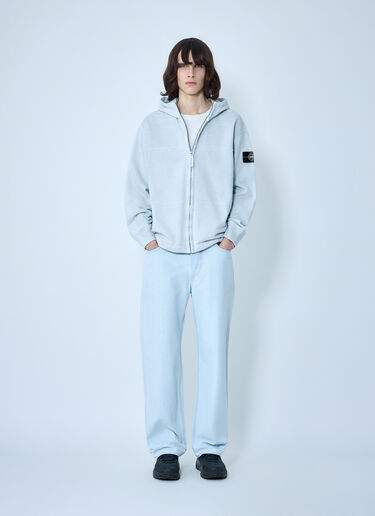 Stone Island Wide-Leg Denim Jeans Blue sto0164036