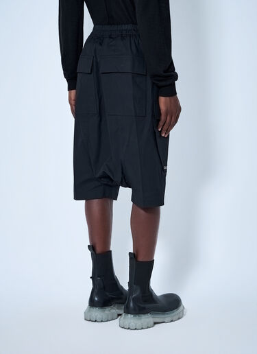 LN-CC® - Rick Owens: Cargo Shorts - Black Rick Owens Cargo Shorts Black ric0165055