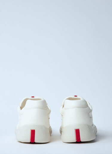 Prada Leather Low-Top Sneakers White pra0160016