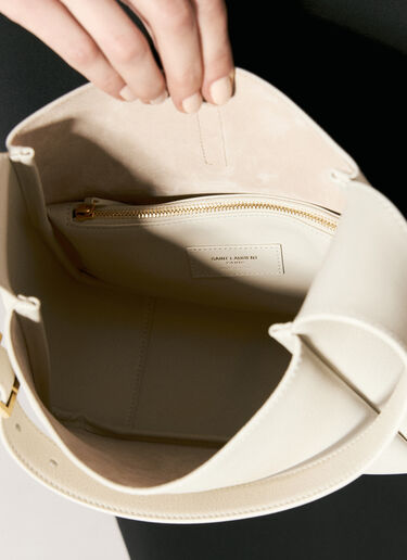 Saint Laurent Le 5 à 7 Small Shoulder Bag Cream sla0256023