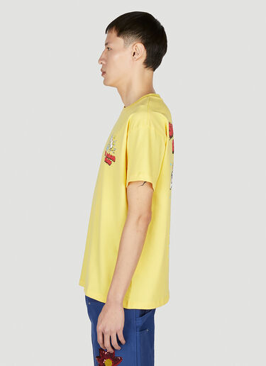 Sky High Farm Workwear Printed T-Shirt Yellow skh0352015