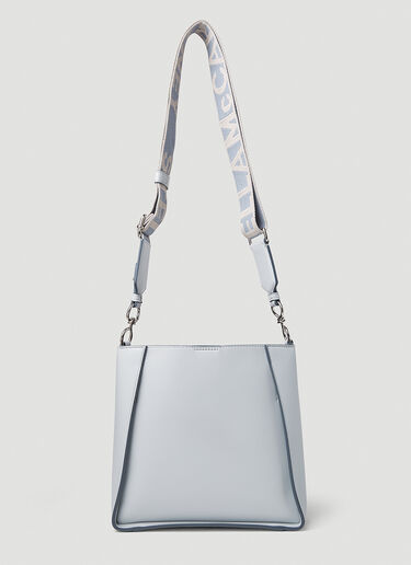 Stella McCartney 천공된 로고 스몰 숄더백 라이트 블루 stm0251026