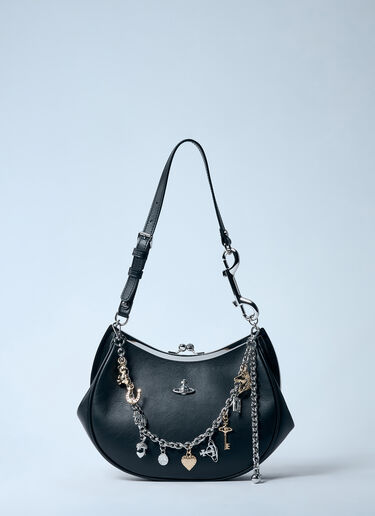 Vivienne Westwood 吊饰带框手提包  黑色 vvw0260015