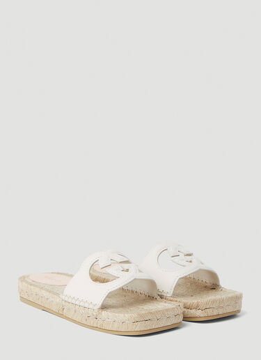 Gucci Interlocking G Flat Slides Cream guc0251162