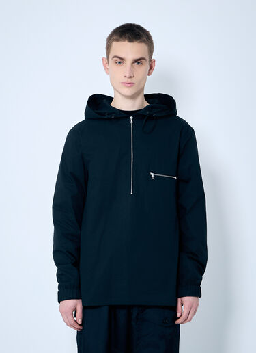 Dries Van Noten 连帽棉质拉链衬衫  黑色 dvn0160015