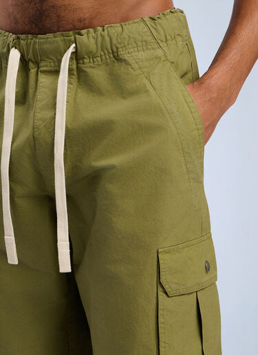 Curved Logo Cargo Pants Palm Angels Curved Logo Cargo Pants Green pma0162094