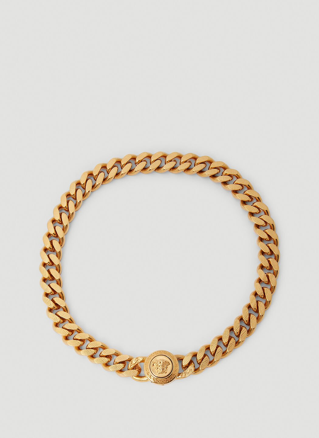 Versace 美杜莎链环项链 金色 ver0155041
