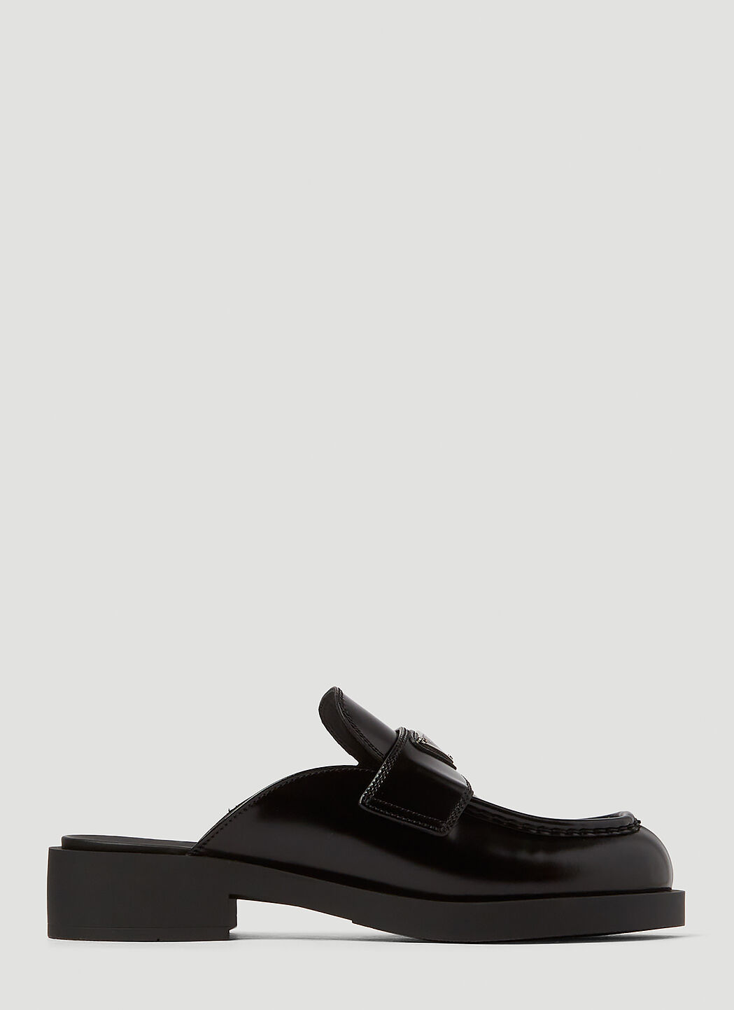 Prada leather top mules
