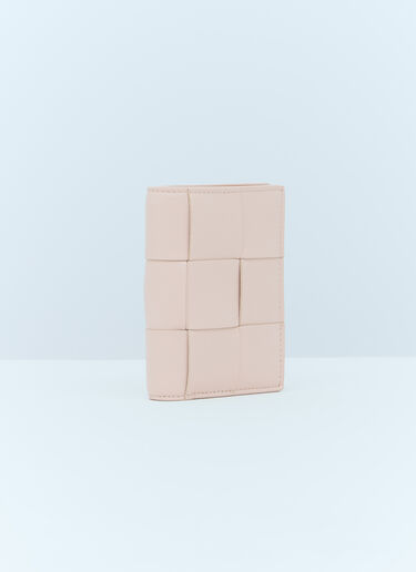 Bottega Veneta スモールカセット二つ折りジップウォレット ピンク bov0255033