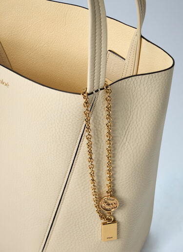 Chloé Spin Tote Bag Beige chl0263094