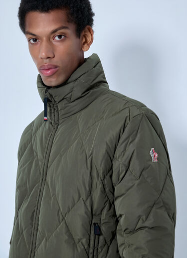 LN-CC® - Moncler Grenoble: Bramans Diamond Quilted Short Down Jacket - Olive Moncler Grenoble Bramans Diamond Quilted Short Down Jacket Olive mog0165019