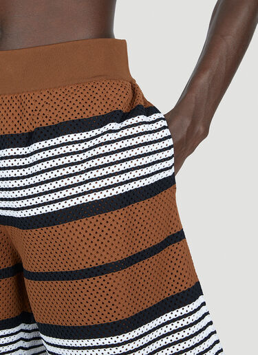 Burberry Striped Track Shorts Brown bur0152039