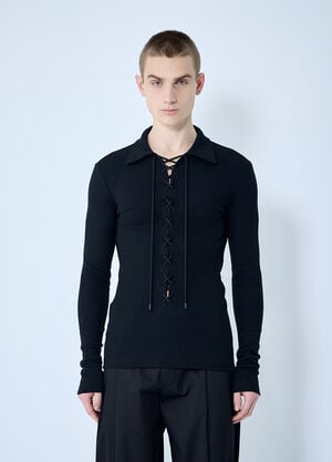 Prada Jersey Polo Sweater Green pra0160002