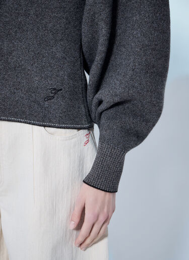 LN-CC® - Jacquemus: Le Cardigan Tempo - Dark Grey Jacquemus Le Cardigan Tempo Dark Grey jac0266013