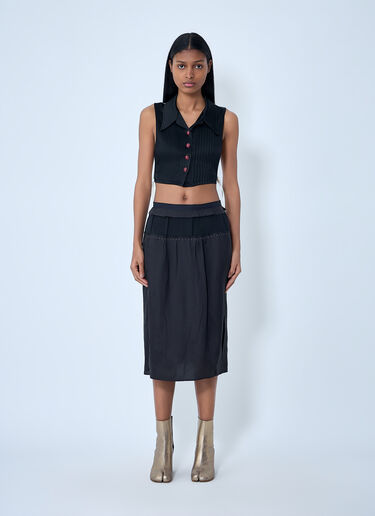 Maison Margiela Sleeveless Button-Down Top Black mla0264010
