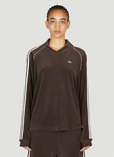 adidas by Wales Bonner Track Polo Sweatshirt Dark Brown awb0352011