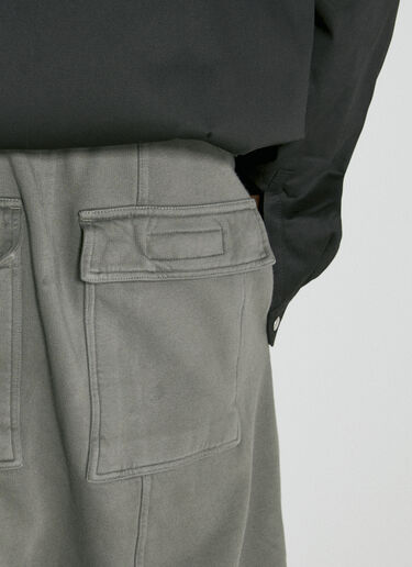 Rick Owens DRKSHDW Drawstring Track Shorts Grey drk0154004