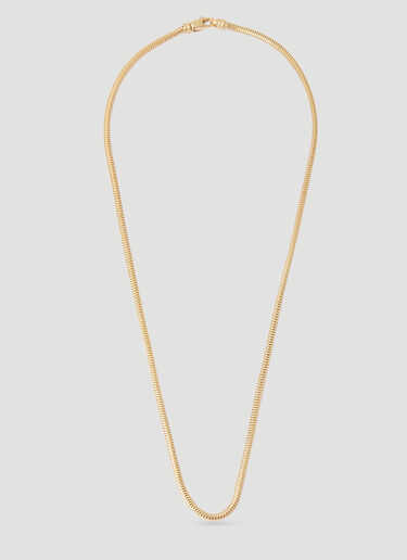 Tom Wood Snake Chain Necklace Gold tmw0351014