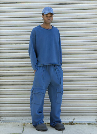 GREG ROSS 로 컷 크루넥 맨투맨 네이비 grr0157005