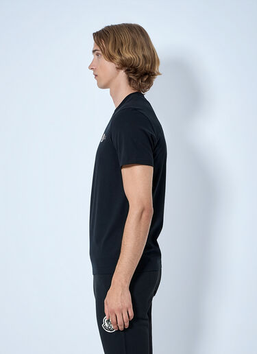LN-CC® - Moncler: Crewneck Logo T-Shirt - Black Moncler Crewneck Logo T-Shirt Black mon0165015