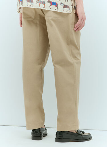 Gucci Heavy Cotton Poplin Pants Beige guc0155037