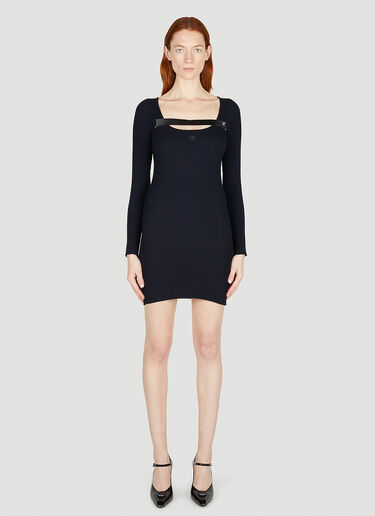 Courrèges Racer 针织迷你连衣裙 深蓝色 cou0251040