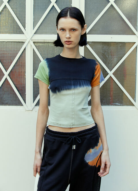 Eckhaus Latta Lapped Baby T-Shirt Black eck0253002