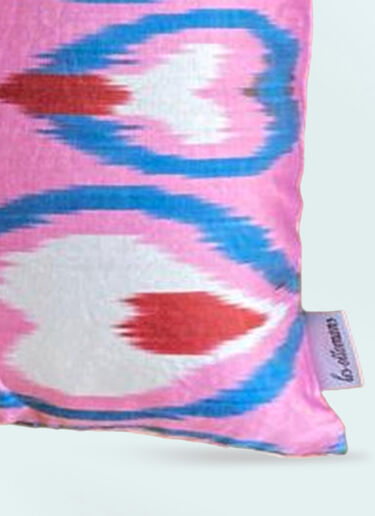 Les-Ottomans Silk-Blend Cushion Pink wps0691368