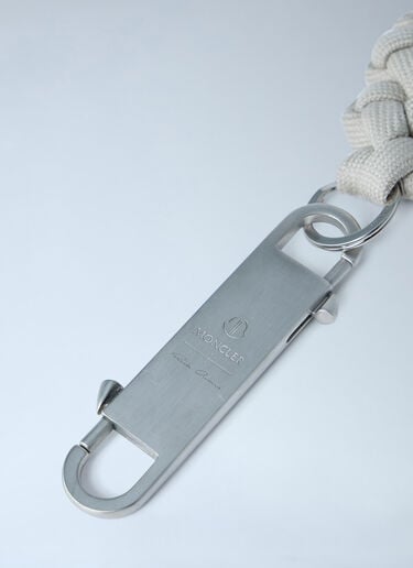 Moncler x Rick Owens Braided Rope Keychain White mcs0363026