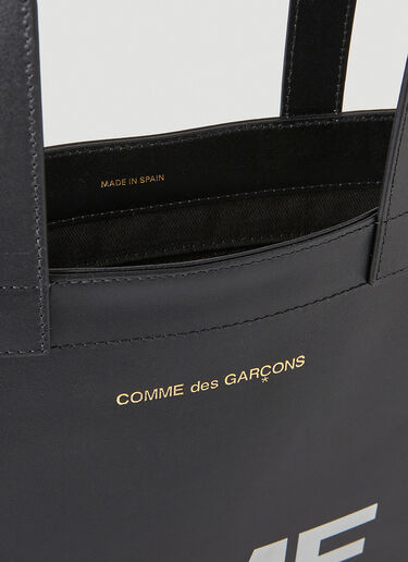 Comme des Garçons Wallet Logo Tote Bag Black cdw0346016